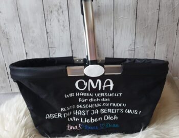 Einkaufskorb klein Geschenk Oma – Bild 2